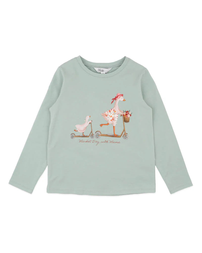 Bebe By Minihaha / Emmy Ducks On Scooter LS Tee