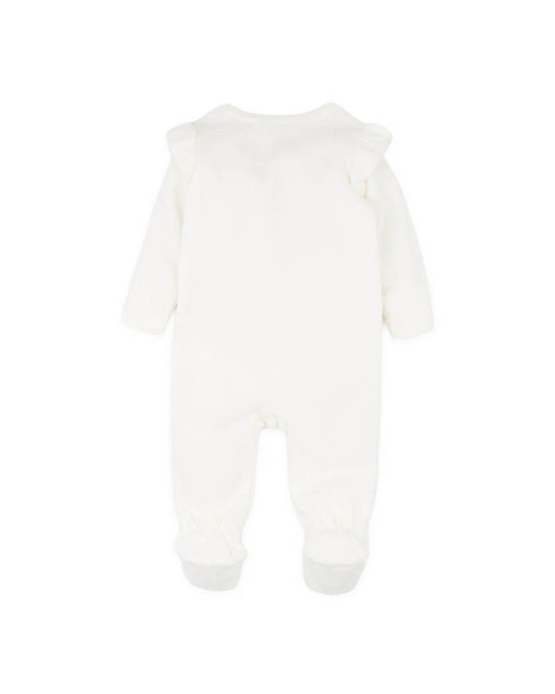 Bebe By Minihaha / Emmy Velour Zip Onesie