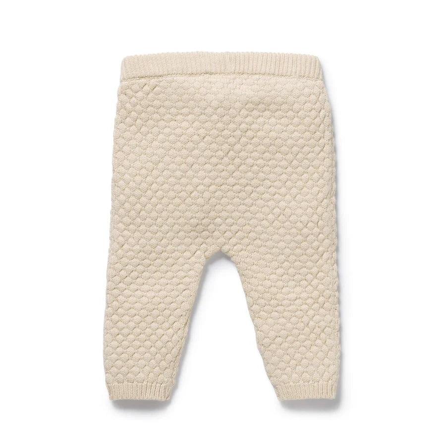 Wilson & Frenchy / Cream Organic Knitted Bubble Legging