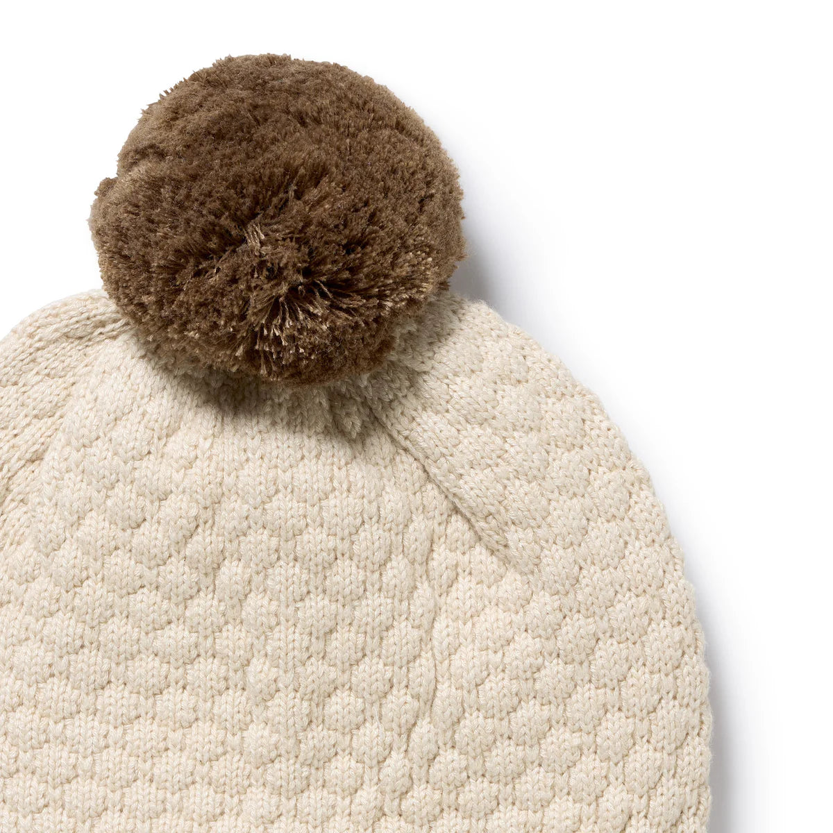 Wilson & Frenchy / Cream Organic Knitted Bubble Hat