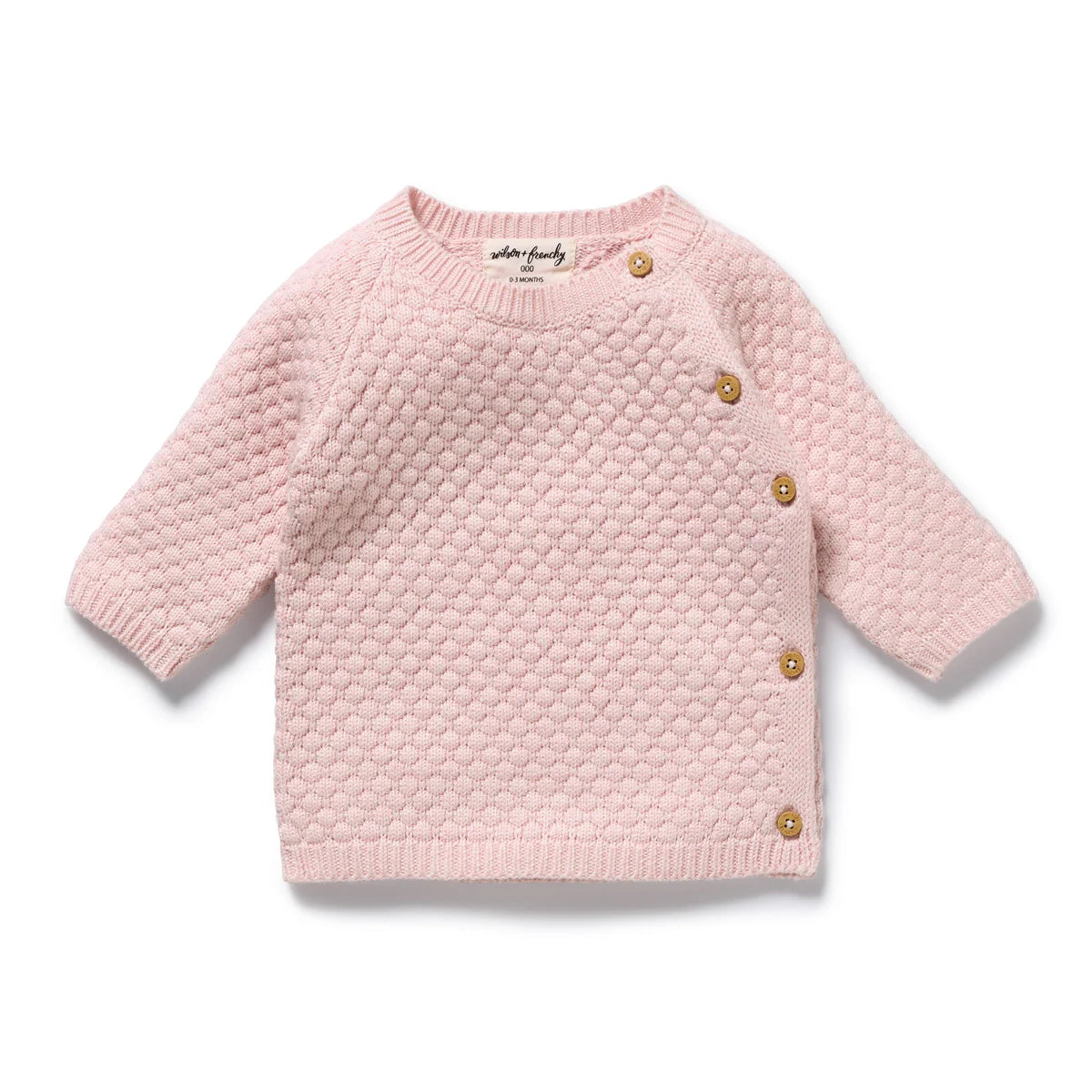 Wilson & Frenchy / Marshmellow Organic Knitted Bubble Kimono Cardigan