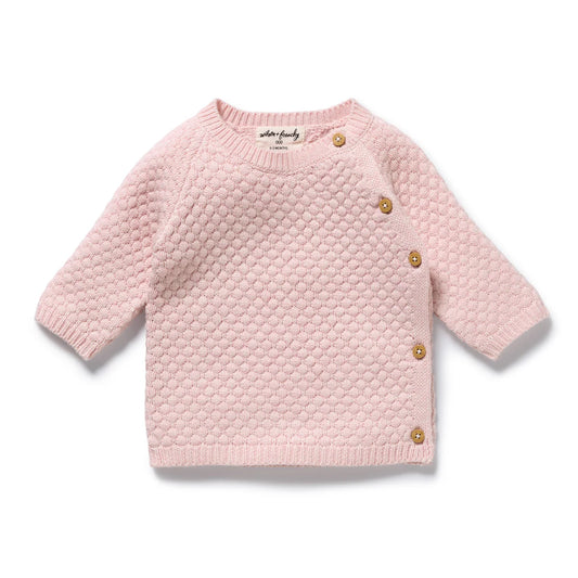 Wilson & Frenchy / Marshmellow Organic Knitted Bubble Kimono Cardigan