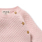 Wilson & Frenchy / Marshmellow Organic Knitted Bubble Kimono Cardigan