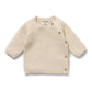 Wilson & Frenchy / Cream Organic Knitted Bubble Kimono Cardigan