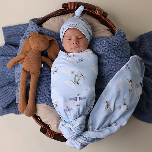 Snuggle Hunny / Jersey Wrap Set - Taking Flight