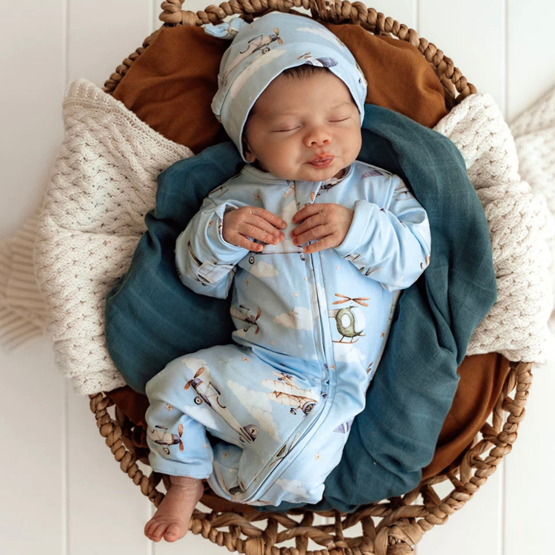 Snuggle Hunny / Snugglesuit Convertible Romper - Taking Flight