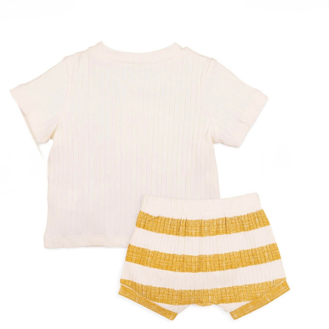 Bebe By Minihaha / Sway Organic Wide Rib Shorts & Tee Set
