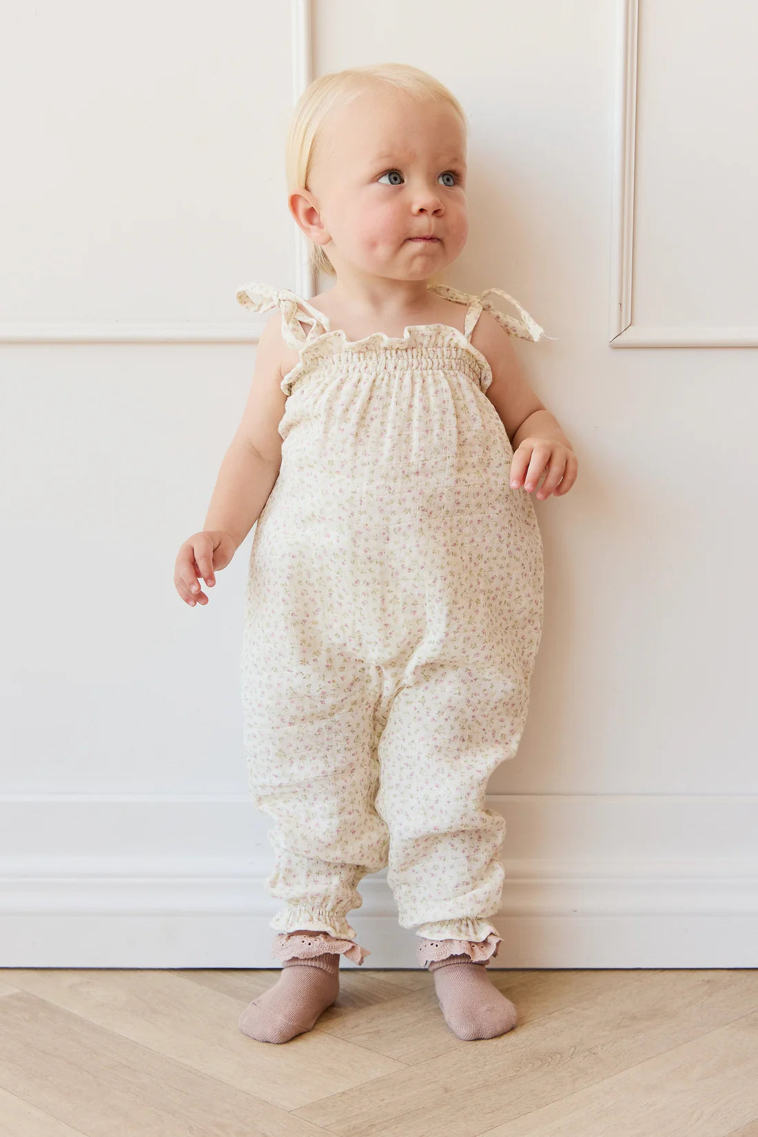 Jamie Kay / Organic Cotton Muslin Myla Jumpsuit - Pippa Pink