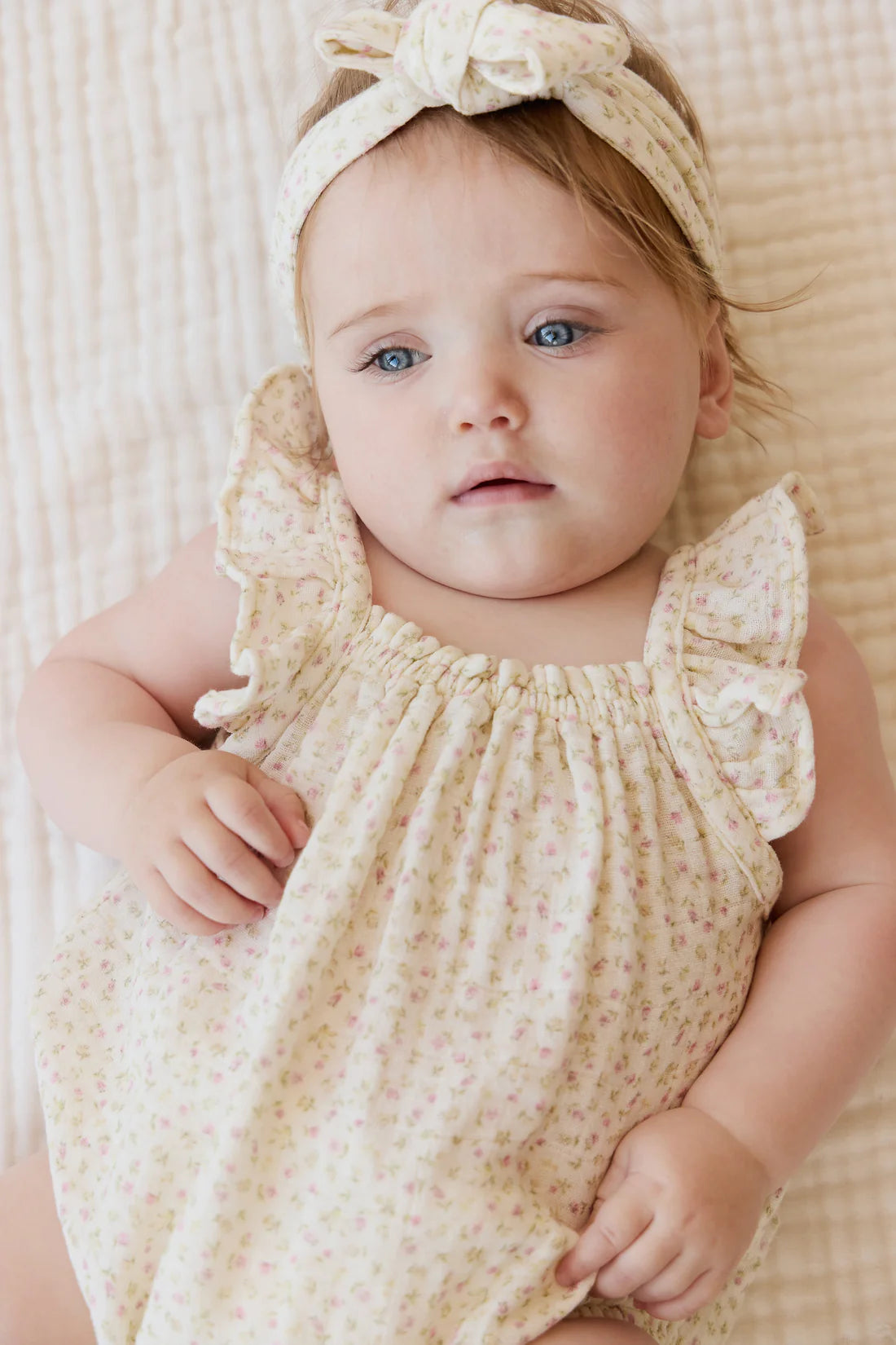 Jamie Kay / Organic Cotton Muslin Tiana Playsuit - Pippa Pink