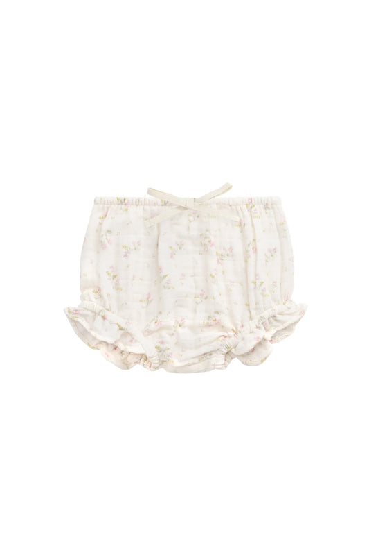 Jamie Kay / Organic Cotton Muslin Frill Bloomer - Emelia Pink