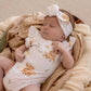 Snuggle Hunny / Short Sleeve Bodysuit with Frill - Highland Cows
