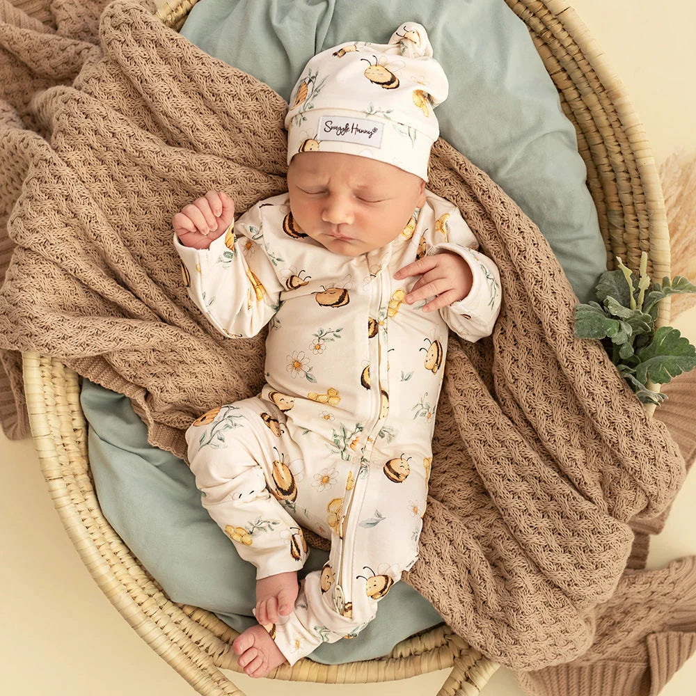 Snuggle Hunny / Snugglesuit Convertible Romper - Bumblebees