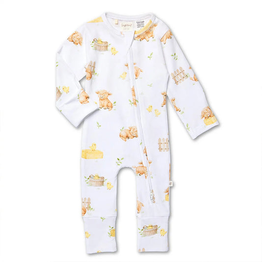 Snuggle Hunny / Snugglesuit Convertible Romper - Highland Cows