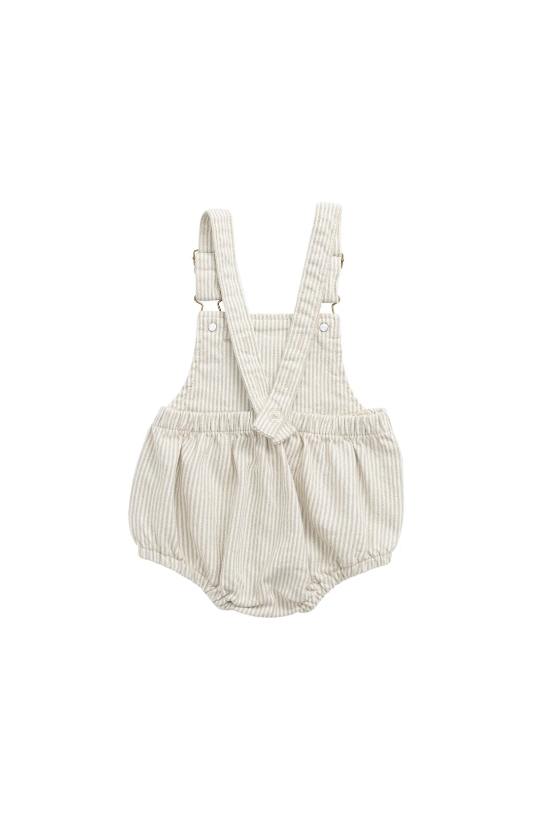 Jamie Kay / Pax Playsuit - Fine Vertical Stripe Sandy Brown/Cloud