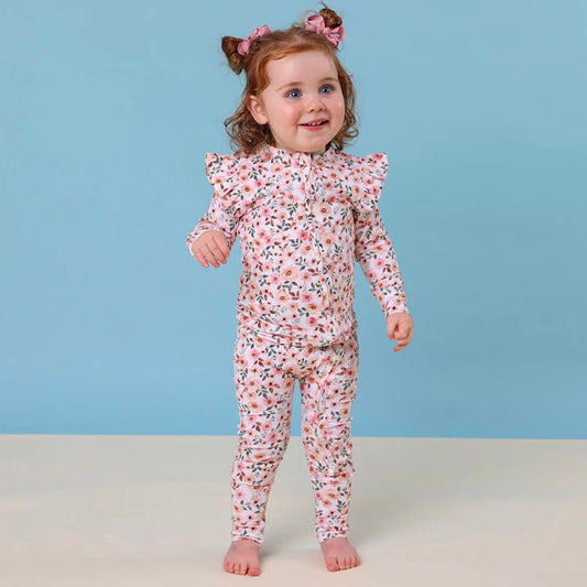 Snuggle Hunny / Snugglesuit Covertible Romper - Spring Floral