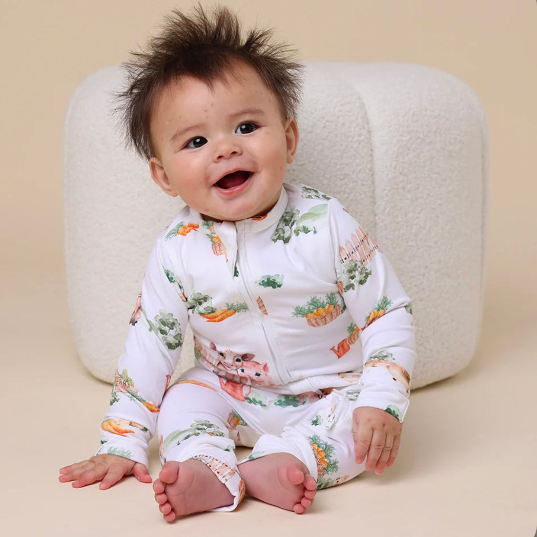 Snuggle Hunny / Snugglesuit Convertible Romper - Farm