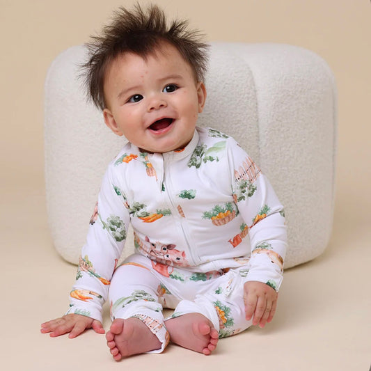 Snuggle Hunny / Snugglesuit Convertible Romper - Farm