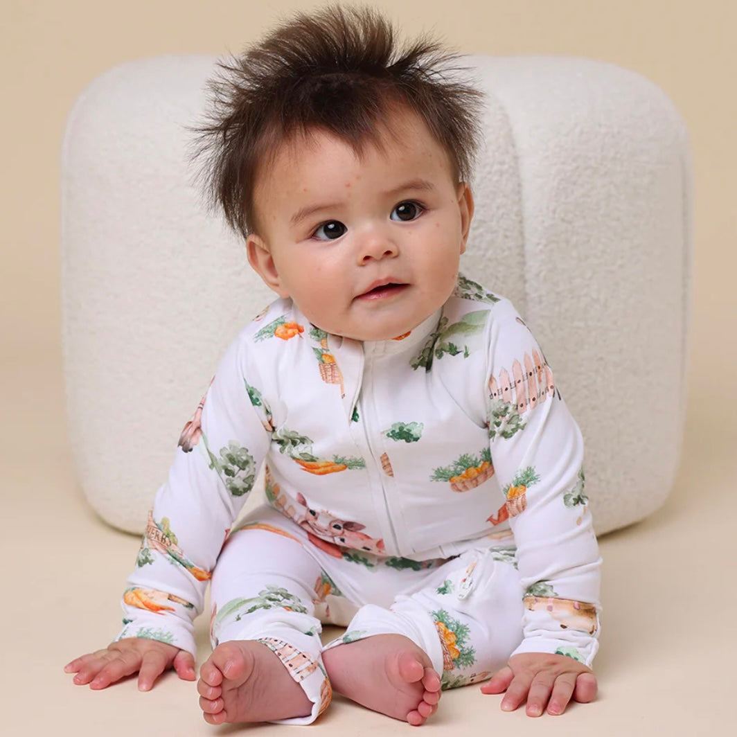 Snuggle Hunny / Snugglesuit Convertible Romper - Farm