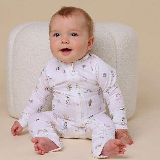 Snuggle Hunny / Snugglesuit Convertible Romper - Garden Friends