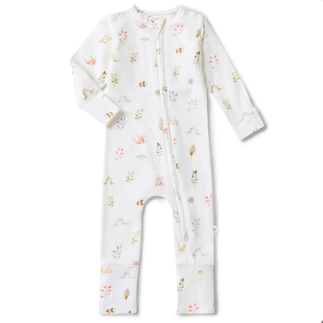 Snuggle Hunny / Snugglesuit Convertible Romper - Garden Friends