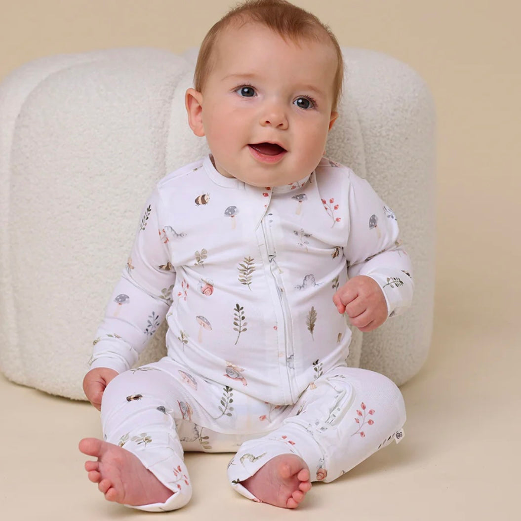 Snuggle Hunny / Snugglesuit Convertible Romper - Garden Friends