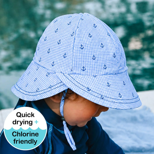 Bedhead Hats / Swim Legionnaire Flap Beach Hat - Anchor