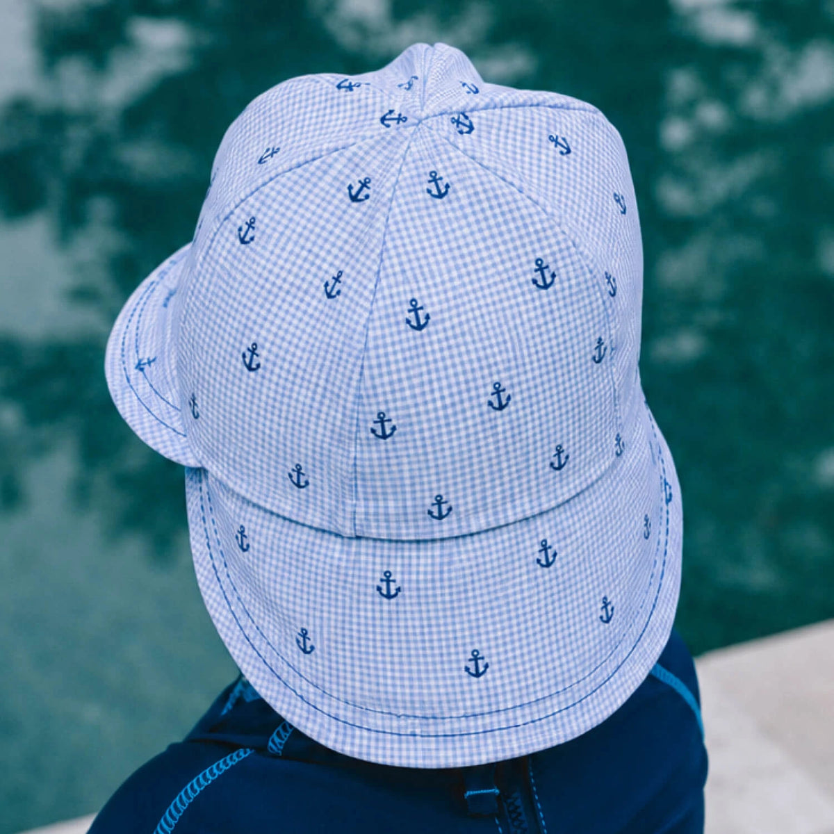 Bedhead Hats / Swim Legionnaire Flap Beach Hat - Anchor