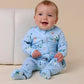Snuggle Hunny / Snugglesuit Convertible Romper - Blue Ocean