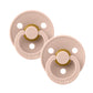 BIBS / Dummy Round Nipple 2 Pack - Blush