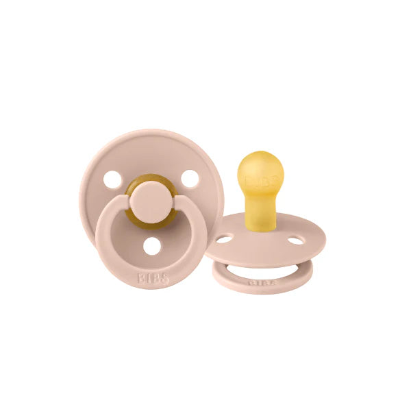 BIBS / Dummy Round Nipple 2 Pack - Blush