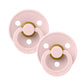 BIBS / Dummy Round Nipple 2 Pack - Blossom