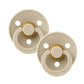 BIBS / Dummy Round Nipple 2 Pack - Vanilla