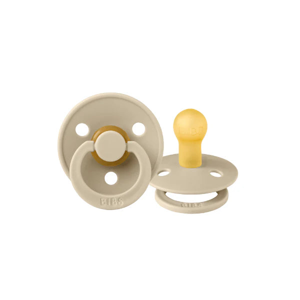 BIBS / Dummy Round Nipple 2 Pack - Vanilla