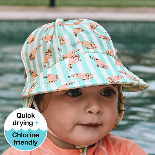Bedhead Hats / Swim Legionnaire Flap Beach Hat - Shrimp