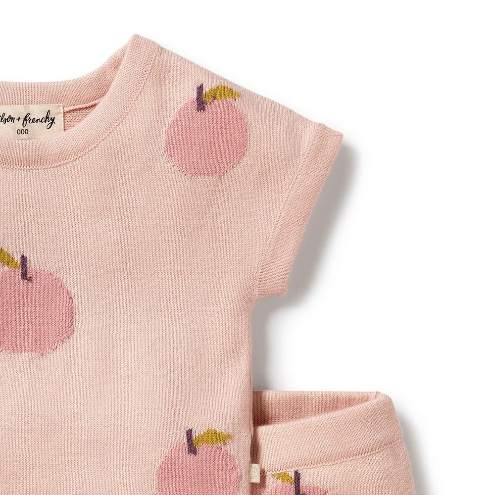 Wilson & Frenchy / Just Peachy Organic Knitted Set