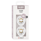 BIBS / Dummy Round Nipple 2 Pack - White