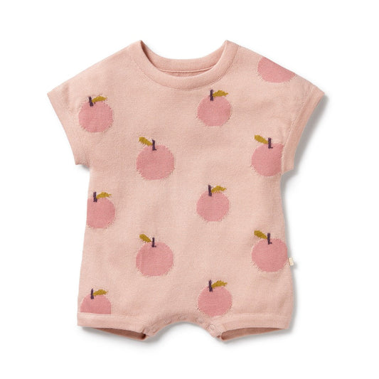 Wilson & Frenchy / Just Peachy Organic Knitted Growsuit