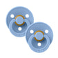 BIBS / Dummy Round Nipple 2 Pack - Sky Blue