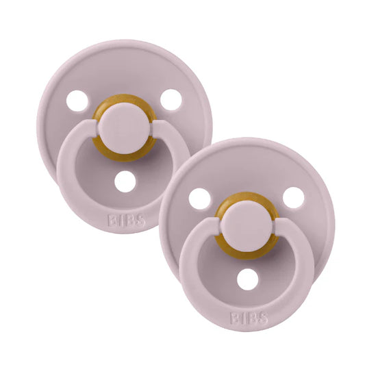 BIBS / Dummy Round Nipple 2 Pack - Dusky Lilac