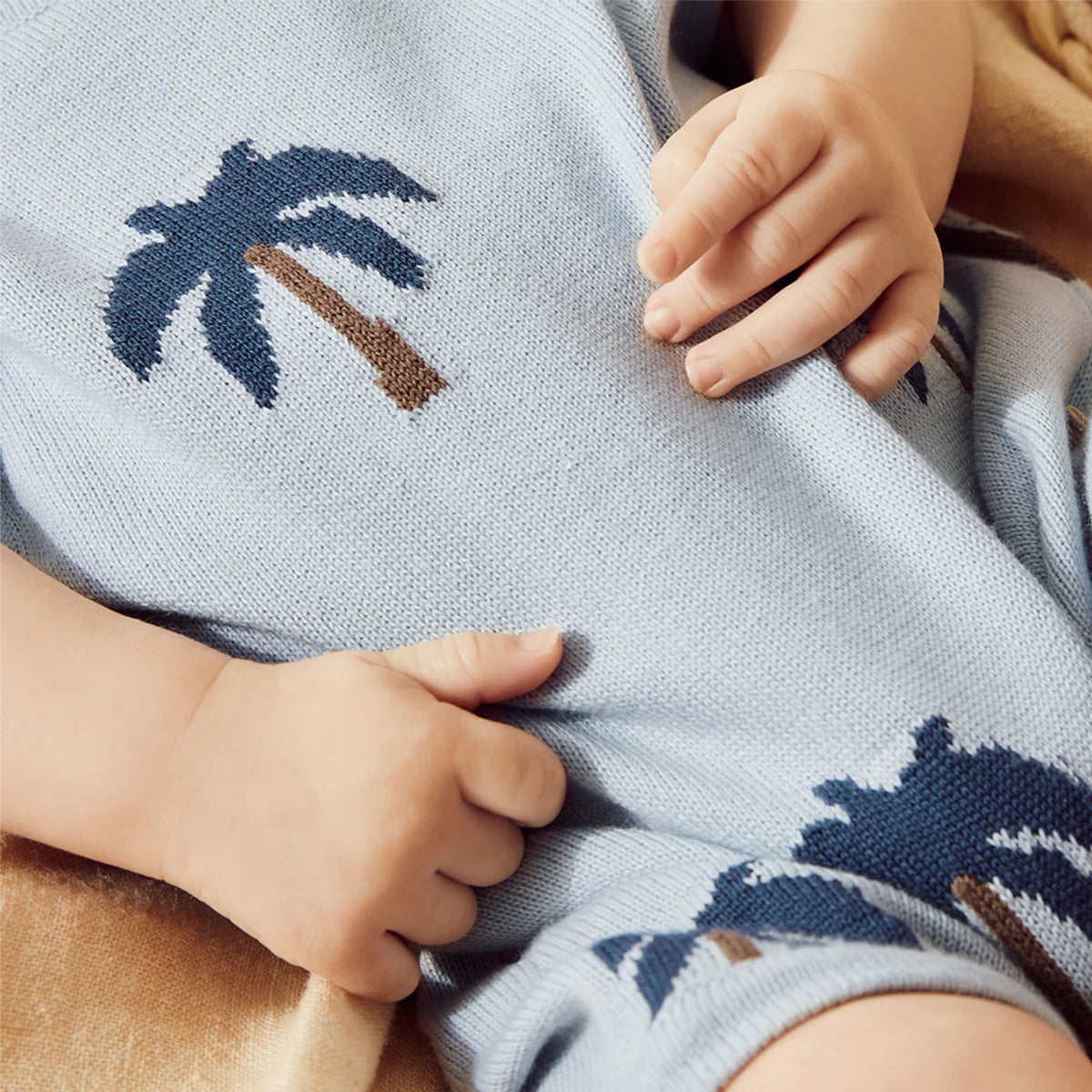 Wilson & Frenchy / Little Palm Organic Knitted Growsuit