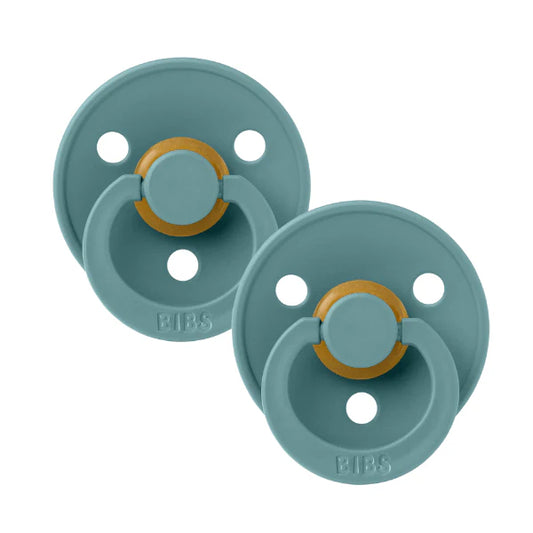 BIBS / Dummy Round Nipple 2 Pack - Island Sea