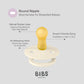 BIBS / Dummy Round Nipple 2 Pack - Petal/Plum