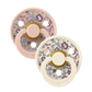 BIBS / x Liberty Dummy Round Nipple 2 Pack - Eloise/Blush Mix