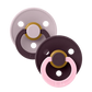 BIBS / Dummy Round Nipple 2 Pack - Fusion Dusky Lilac/Plum