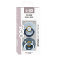 BIBS / Dummy Round Nipple 2 Pack - Fusion Baby Blue/Petrol