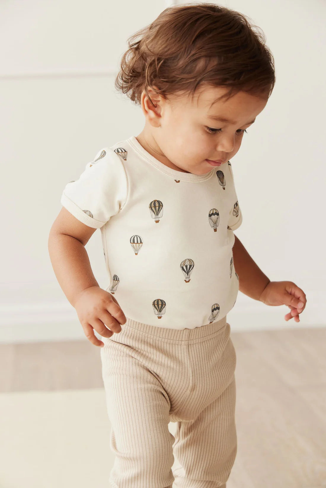 Jamie Kay / Hudson Short Sleeve Bodysuit - Montgolfiere Cloud