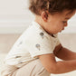 Jamie Kay / Hudson Short Sleeve Bodysuit - Montgolfiere Cloud