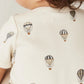 Jamie Kay / Hudson Short Sleeve Bodysuit - Montgolfiere Cloud