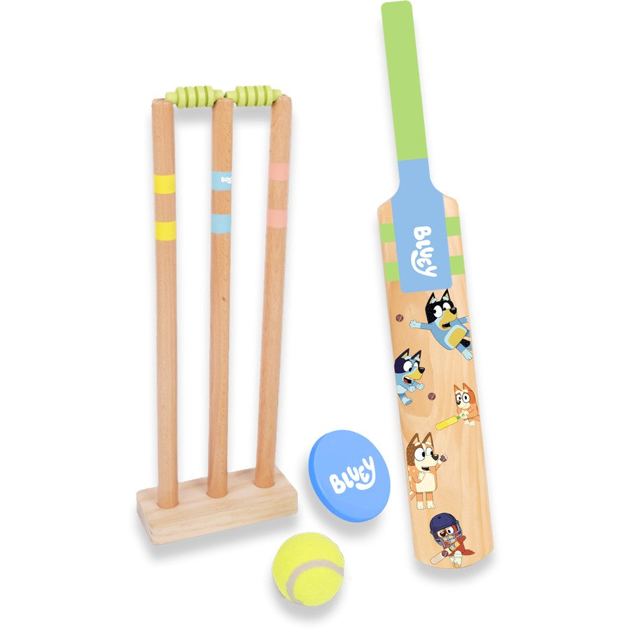 Bluey / Wooden Cricket Set