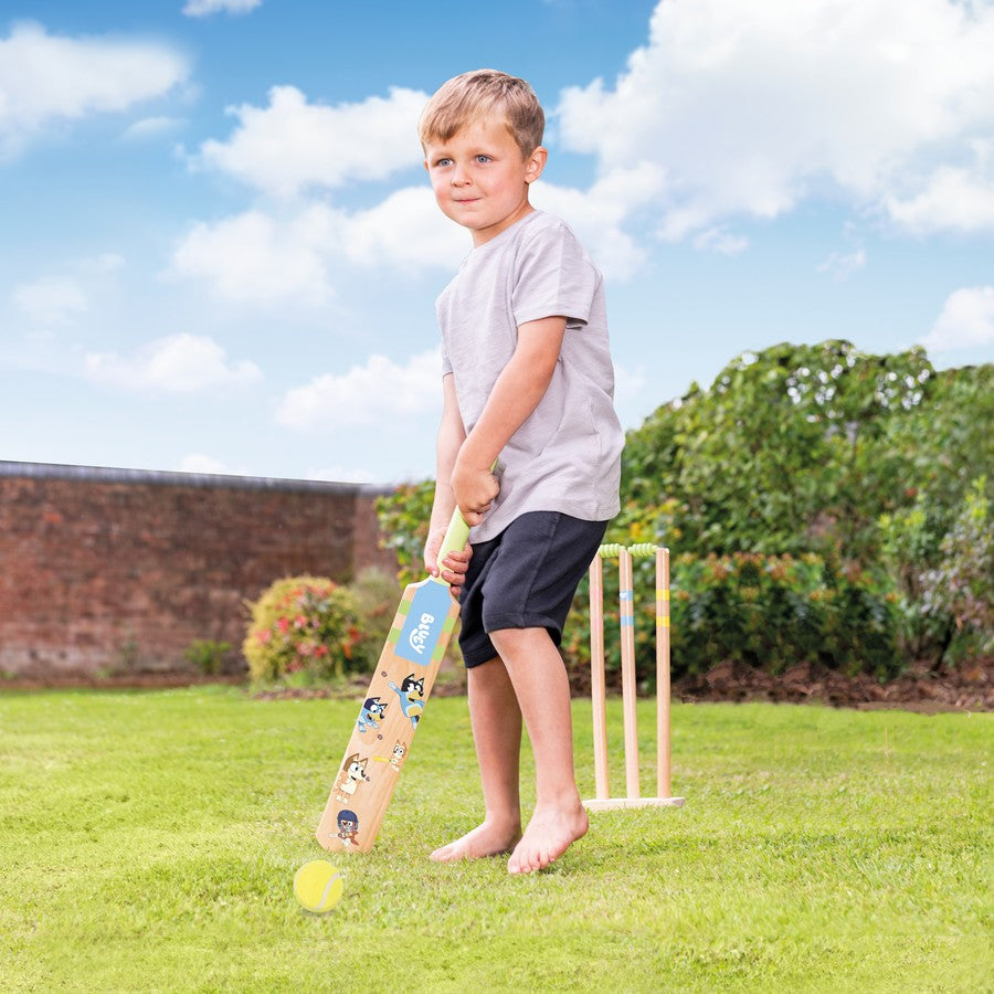 Bluey / Wooden Cricket Set